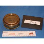 Sieve, Brass Frame, 3&quot; Diameter, 1&quot; Deep, 30 Mesh