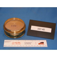 Sieve, Brass Frame, 3&quot; Diameter, 1&quot; Deep, 100 Mesh
