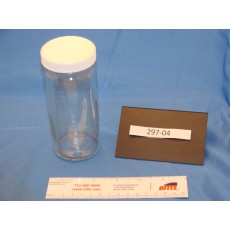 Bottle, Glass, 8 oz (250 mL), Clear Paragon with Cap