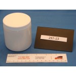 Bottle, Poly, 8 oz (250 mL), Natural Wide Mouth with Cap